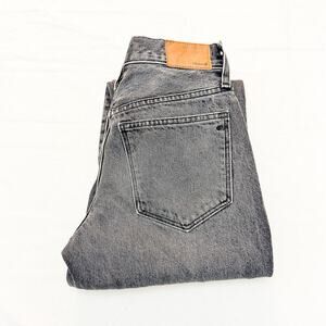 Madewell The Slouchy Boyjean Gray Wash Denim Jeans Zip Fly Size 23P